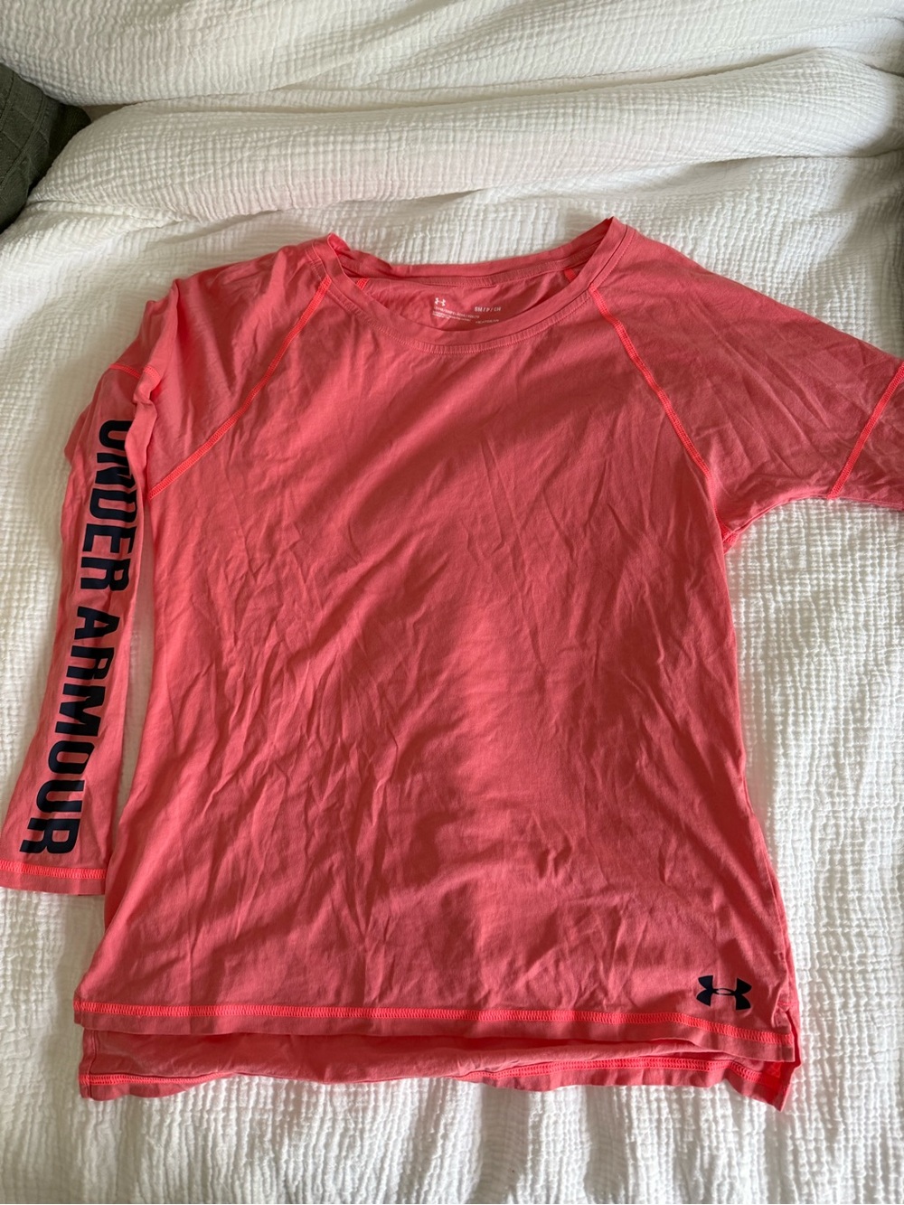 Under Armour Coral Long Sleeve Girls' Performance Tee